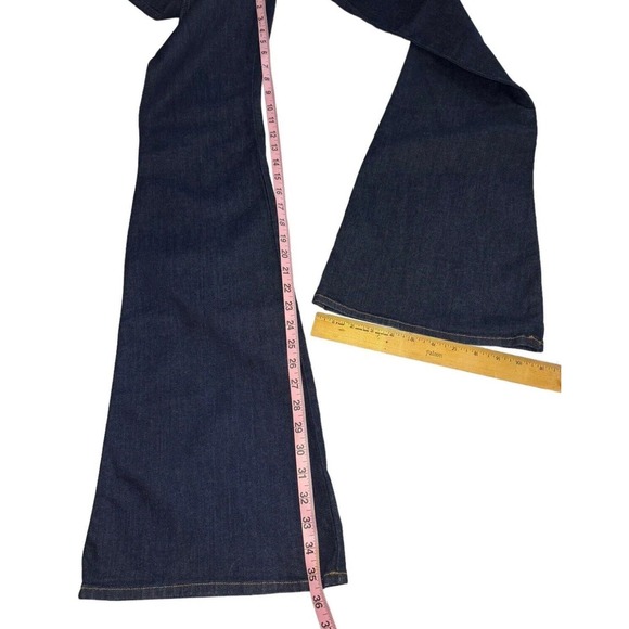 J Brand Kiki High Rise Flare Jeans Pure Dark Blue High Waisted Retro Womens 25 - Picture 8 of 12